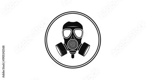 Gas Mask Icon Symbol Protection Equipment 1.