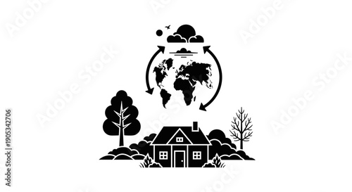 Global Environmental Protection and Sustainable Living Concept.