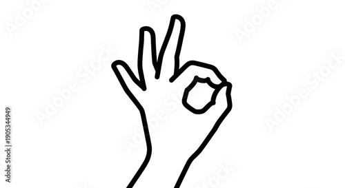Hand gesture showing OK sign with fingers.