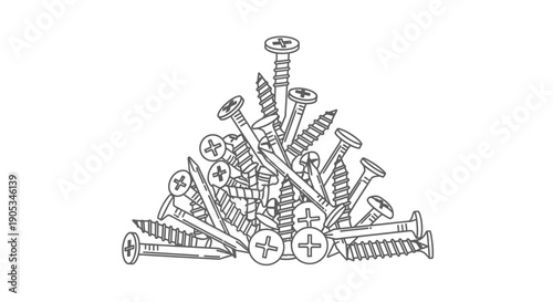 A vintage black electric guitar silhouette isolated on a white background features a metallic steel design inspired by locomotive construction and industrial tool symbols in this vector illustration