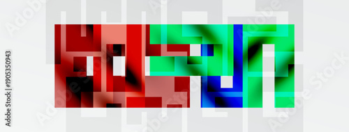 Pixelated text spells SOLAR. Colors include red, green, blue, white. Background is black, rectangular shape dominates image.