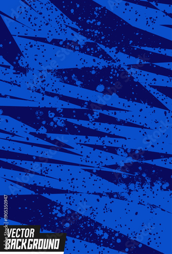 Abstract background pattern design for a sports jersey men's uniform, jersey design in blue color