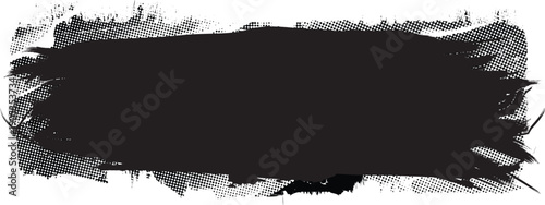 Splatter Paint Texture . Distress Grunge background . Scratch, Grain, Noise rectangle stamp . Black Spray Blot of Ink.Place illustration Over any Object to Create Grungy Effect .abstract vector
