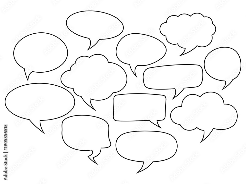 Obraz premium Speech Bubbles Form