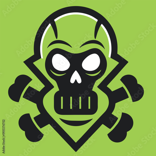 logo design vector cartoon icon illustration character poison gas symbol