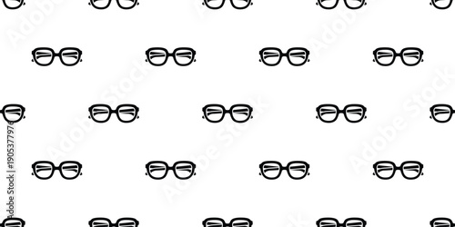 sunglasses seamless pattern cartoon eyeglasses eyewear vector doodle gift wrapping paper tile background repeat wallpaper scarf illustration silhouette design