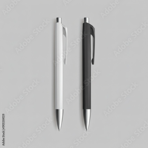 Minimalist Matte Ballpoint Pen Mockup Set