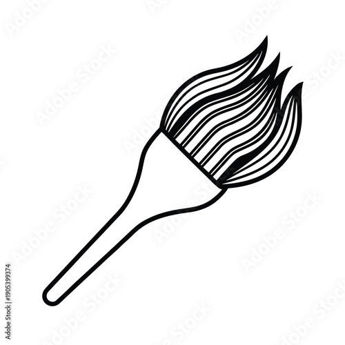 hair dye tint brush cut out