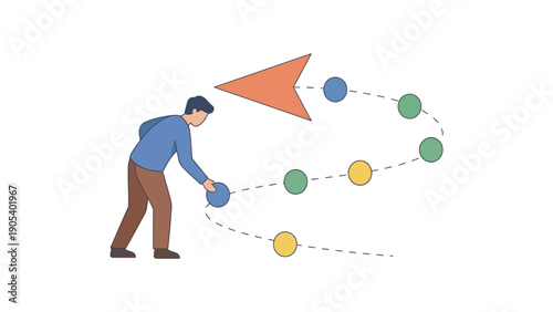 Man Playing Bocce Ball Outdoor Recreation