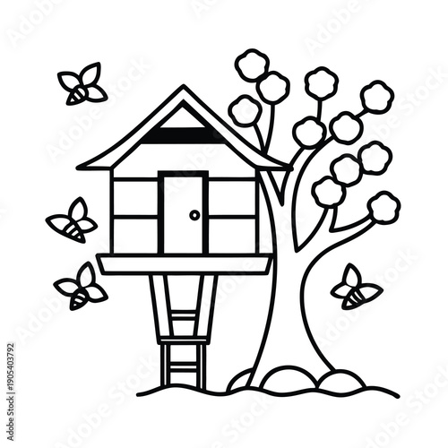 tree house bee stroke