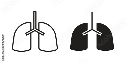 Asthma icon. Trendy stroke signs for website, apps and UI. Premium set of thin line icons.