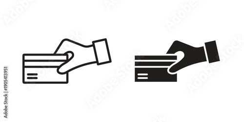 Card payment icon. Trendy stroke signs for website, apps and UI. Premium set of thin line icons.