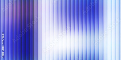 Vertical ribbed glass surface, cool cyan purple spectrum with diffuse white glow and gentle distortion, dreamy abstract wallpaper, vector illustration