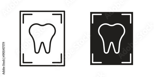 Dental X ray icon. Trendy stroke signs for website, apps and UI. Premium set of thin line icons.