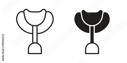 Horse saddle icon. Trendy stroke signs for website, apps and UI. Premium set of thin line icons.