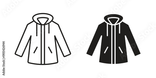Nylon jacket icon. Trendy stroke signs for website, apps and UI. Premium set of thin line icons.