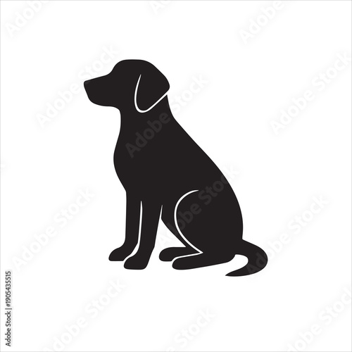 Dog silhouette vector style illustration