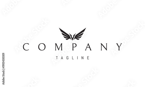 A vector logo featuring an abstract image wings framing the letter V, symbolizing victory, freedom, and upward movement. Free Download A vector logo featuring an abstract image wings framing the letter V, symbolizing victory, freedom, and upward movement. - GFXLoad