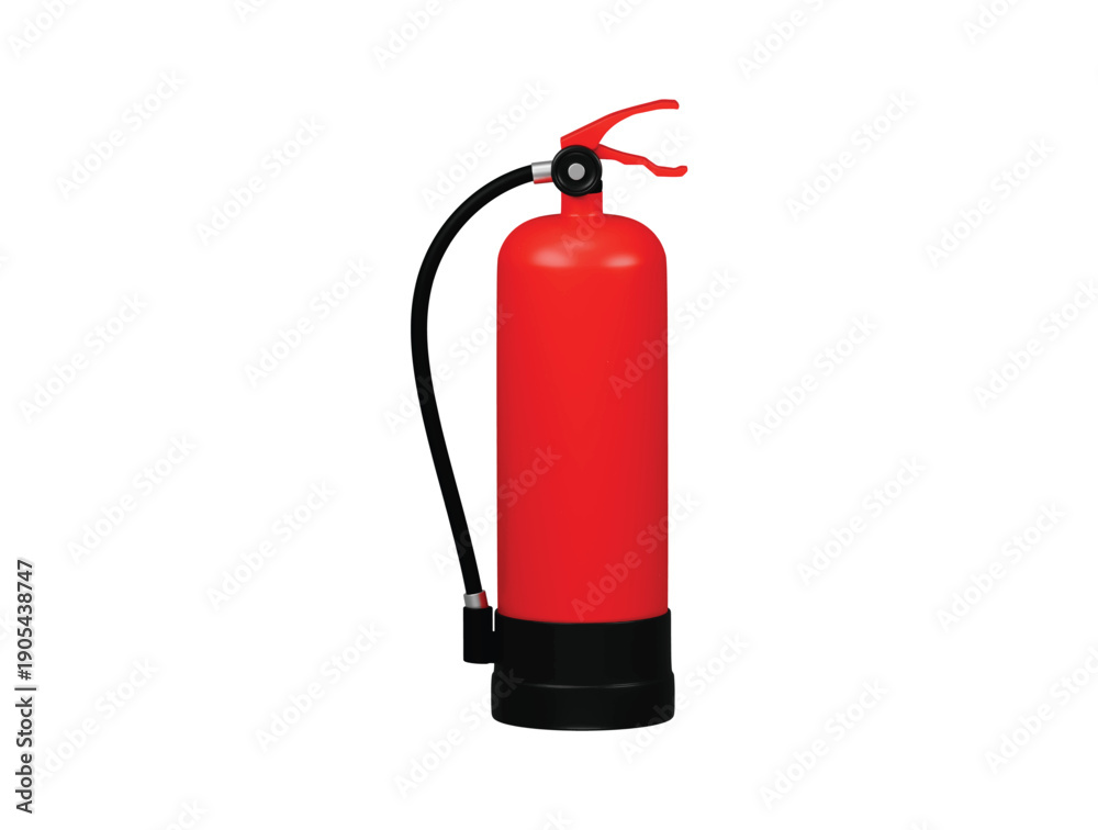Fototapeta premium fire extinguisher icon 3d render illustration