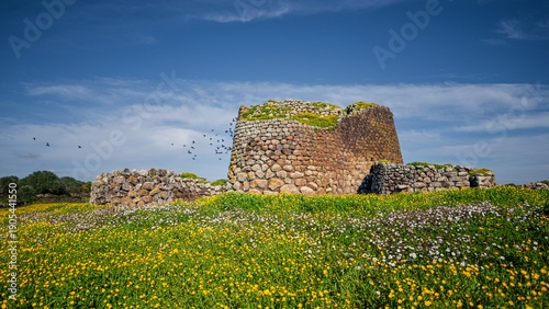 Nuraghe Losa, One of the most famous, well-preserved and representative megalithic testimonies of the nuragic civilization  of central-western Sardinia, Italy
