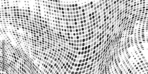 Basic halftone dots effect in black and white color. Halftone effect. Dot halftone. Black white halftone.Background with monochrome dotted texture. Polka dot pattern template. circle dot
