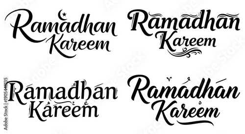 Ramadan Kareem elegant calligraphy designs for Islamic celebrations