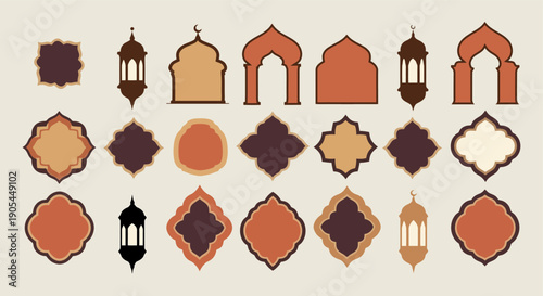 Islamic Geometric Patterns and Lanterns Collection.
