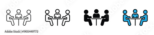 Office Conference and Corporate Meeting Icons