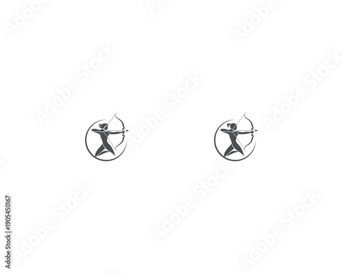 Centaur Archer, mythology creature, Sagitarius Zodiac Sign vector logo icon, fast arch logo from fast archer woman centaur vector for logo, sign, emblem or symbol graphic design vector illustration