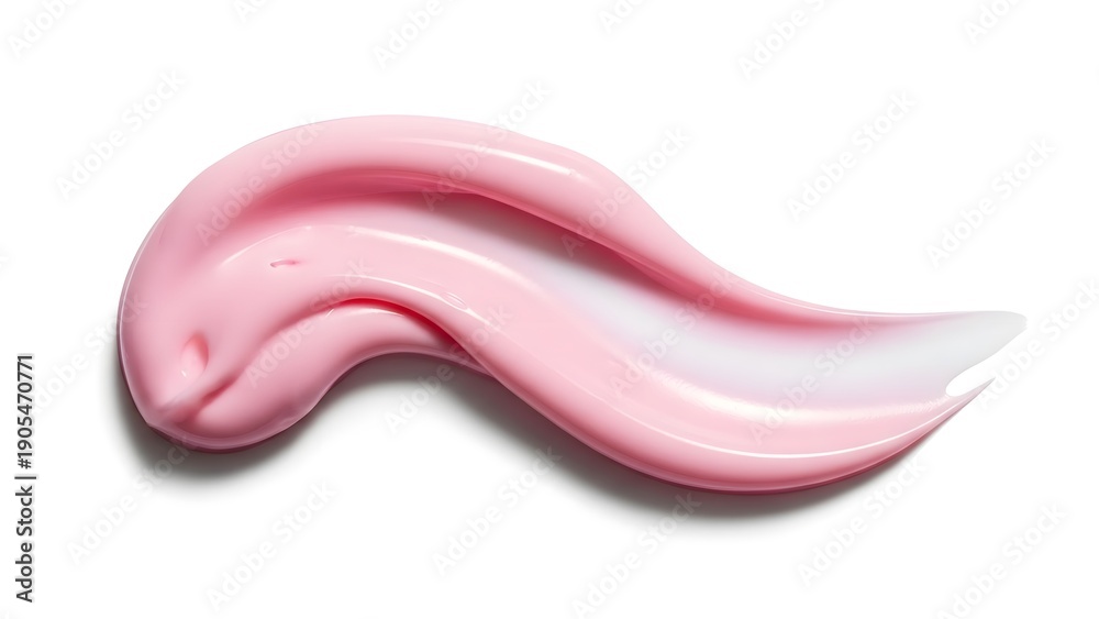 Fototapeta premium Smooth pink cream swirl