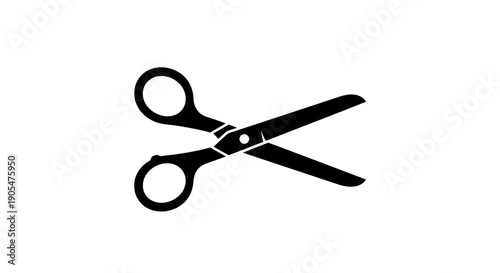 Title: Minimalist Scissors Icon