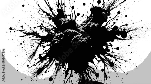 A black silhouette of a mouse with large ears and eyes stands out against a clean white background,