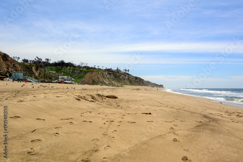 Canvas Print Zuma Beach, one of the most popular beaches in California
