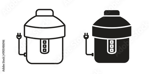 Garbage disposal icons in different styles. Simple icon design