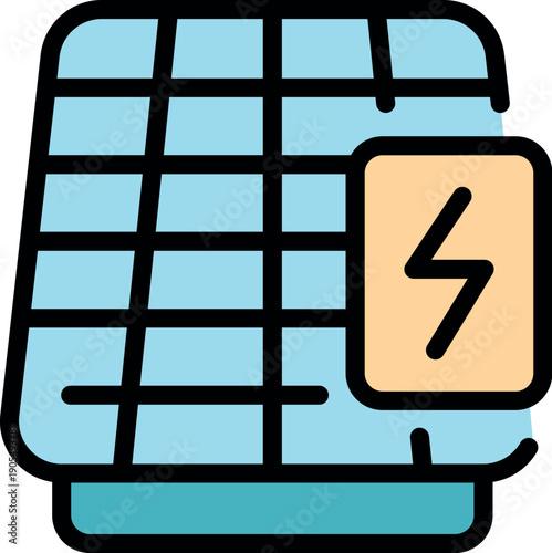 Solar panel converting sunlight into electricity, symbolizing clean energy and sustainable practices
