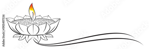 Illustration of lotus flower ...