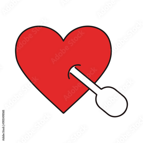 Heart with Spoon Icon