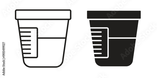 Urine icons in different styles. Simple icon design