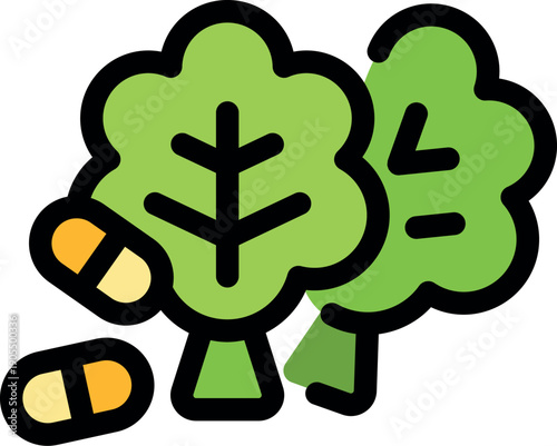 Promoting natural remedies and healthy lifestyle with herbal pills derived from medicinal plants