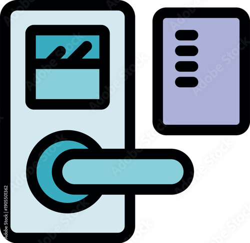 Secure entry system ensuring authorized access using key card technology