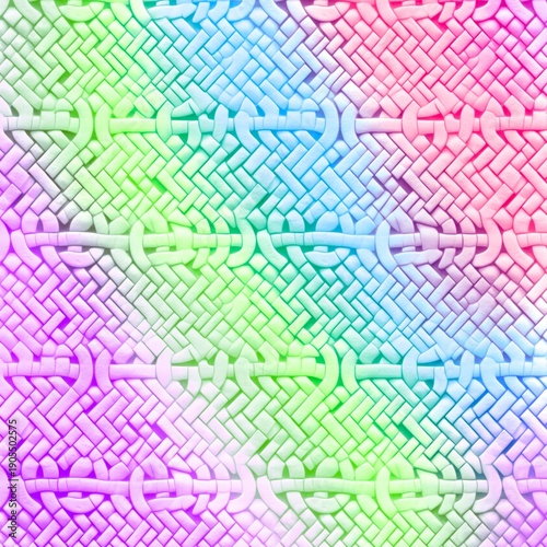 ИллAbstract geometric background with vibrant magenta shapes and circles on a bright yellow backdrop. Minimalist digital artwork with playful, modern design. Contemporary abstractюстрация без названия