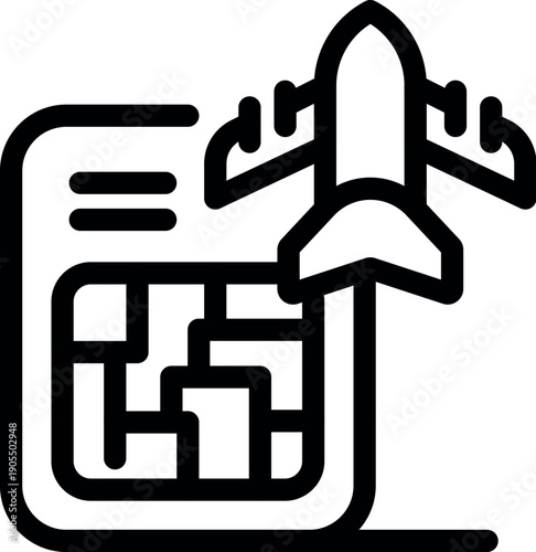 Airplane taking off from smartphone screen displaying qr code, symbolizing mobile boarding pass and easy travel check in