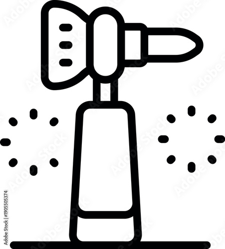 Electric brush creating sparkling clean areas, ideal for thorough and efficient cleaning