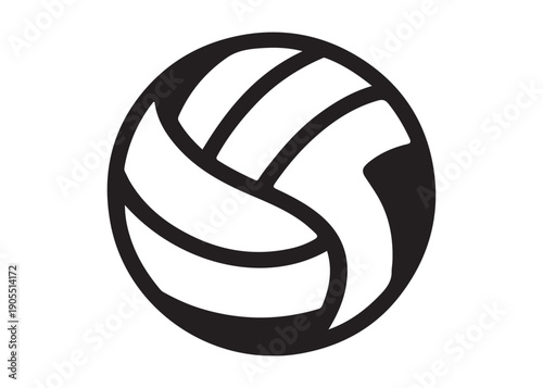 volleyball logo silhouette vector, sports ball logo silhouette vector illustration, handball volleyball silhouette vector logo, sports balls and equipment logo vector silhouette on white background