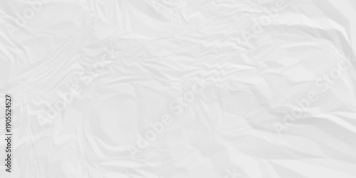 Paper texture background, Old paper background ripple soft white pattern wave crumple. Crushed and creased soft paper. Abstract wrinkle effect grunge and rough backdrop vintage page.