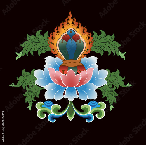 Tibetan illustration art high quality download