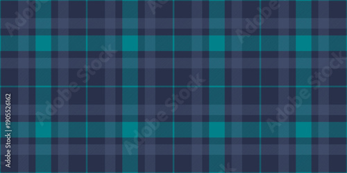 Continuity check texture background, lumberjack plaid vector tartan. Hippy seamless textile fabric pattern in dark and blue colors.