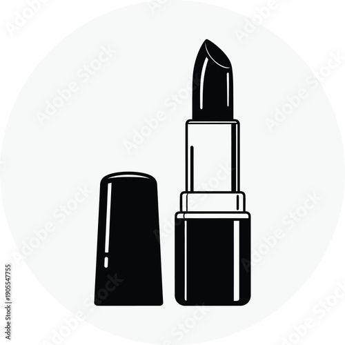 Black lipstick illustration
