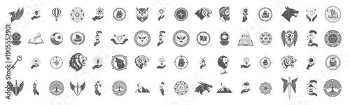 Fantasy Emblem Collection, Medieval Crests and Signs 