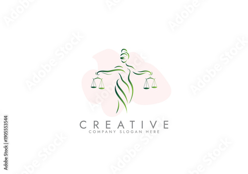 Modern Law logo scales justice law firm logo Concepts luxury justice lawyer logo vector design	